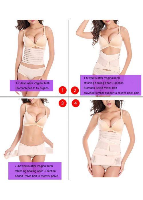 3 In 1 Postpartum Support-recovery Belly/pelvis Belt Shapewear Girdle