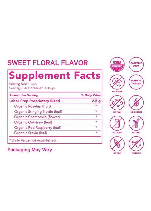 Pink Stork Labor Prep Tea: Sweet Floral, Red Raspberry Leaf Tea, 100%  Organic, Pregnancy Must Haves, Labor and Delivery + Postpartum Essentials,  Hormone Balance for Women, Women-Owned, 30 Cups