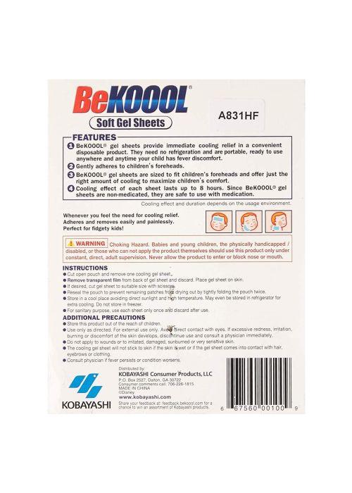 Be Koool Soft Gel Sheet - 4 sheets