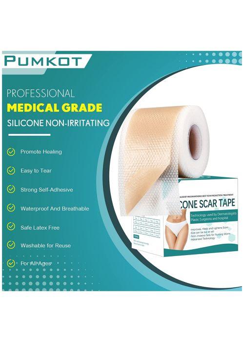 Silicone Scar Sheets (1.6 x 120Roll-3M), Silicone Scar Tape Roll, Scar Silicone  Strips, Reusable, Professional